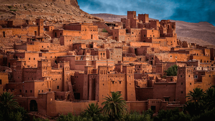 Beautiful view of Ait Ben Haddou Kasbah Beautiful view of Ait Ben Haddou Kasbah