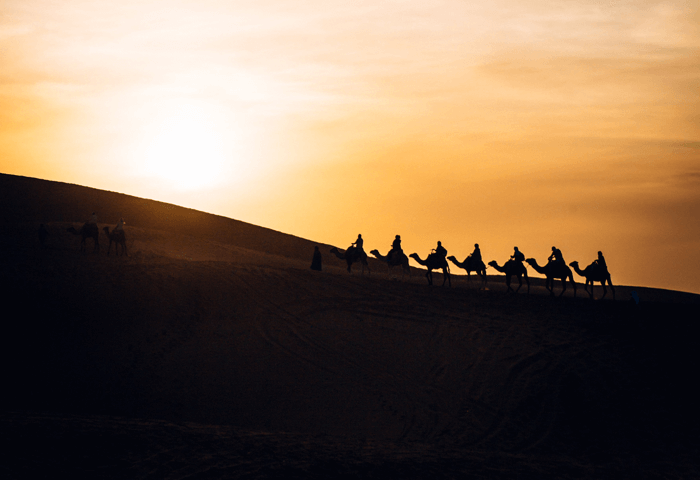 Sunset in Merzouga Camel trek and beautiful sunset in Merzouga